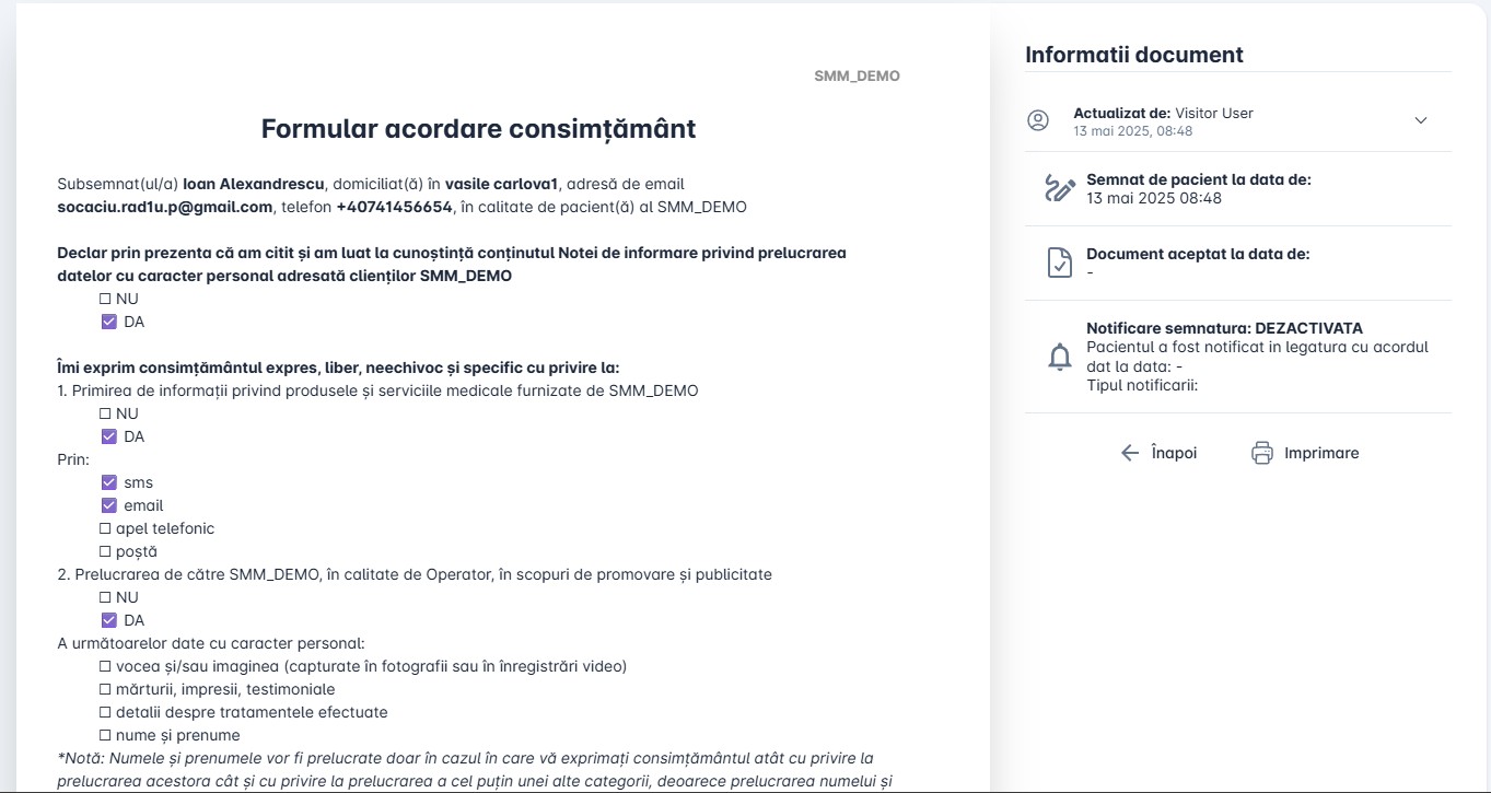 Validare rapidă formulare medicale digitale